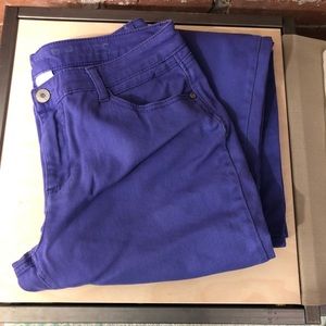 Purple High Waist Skinny Jeans